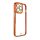 Fashion tok iPhone 12 Pro Max Gold Frame Gel Cover Red
