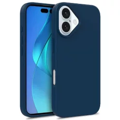   Többszínű Búzaszár tok MagSafe iPhone 16 Pro - sötétkék