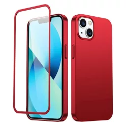   Joyroom 360 Full Case tok és üvegfólia iPhone 13-hoz piros (JR-BP927 piros)