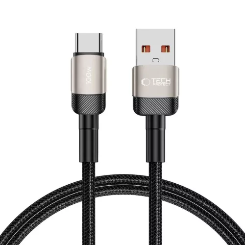 Tech-Protect UltraBoost Evo Type-C USB kábel 100W 5A 1m - titán