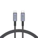 Tech-Protect UltraBoost Max USB-C 4.0 / USB-C 4.0 PD kábel 240W 8K 40Gbps 1m - szürke