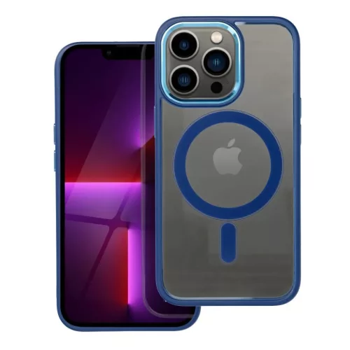 COLOR EDGE MAG COVER tok kompatibilis MagSafe technológiával IPHONE 13 Pro-hoz, tengerészkék