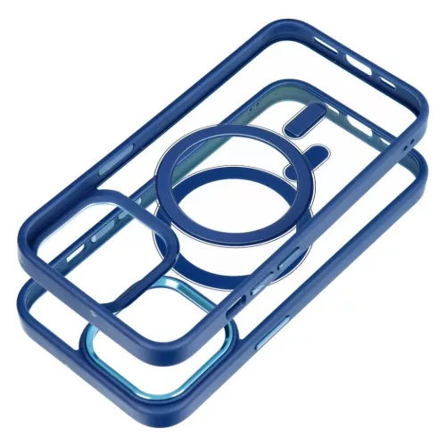 COLOR EDGE MAG COVER tok kompatibilis MagSafe technológiával IPHONE 13 Pro-hoz, tengerészkék