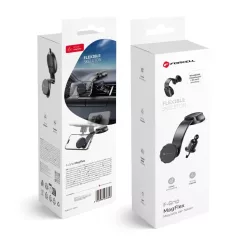   FORCELL F-Grip MagFlex mágneses autós telefontartó szélvédőhöz/középkonzolhoz/légbefúvóhoz fekete