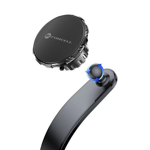 FORCELL F-Grip MagFlex mágneses autós telefontartó szélvédőhöz/középkonzolhoz/légbefúvóhoz fekete