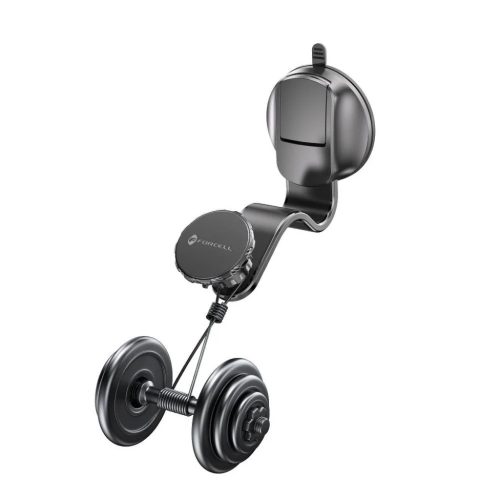 FORCELL F-Grip MagFlex mágneses autós telefontartó szélvédőhöz/középkonzolhoz/légbefúvóhoz fekete