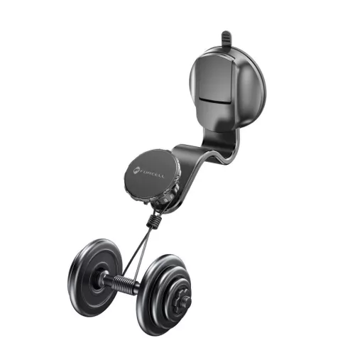 FORCELL F-Grip MagFlex mágneses autós telefontartó szélvédőhöz/középkonzolhoz/légbefúvóhoz fekete