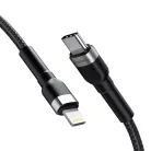 Wozinsky WNBCL2 Lightning / USB-C PD 30W kábel 2 m - fekete