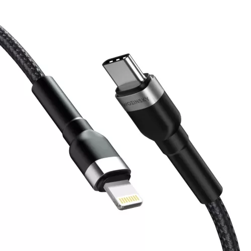 Wozinsky WNBCL2 Lightning / USB-C PD 30W kábel 2 m - fekete