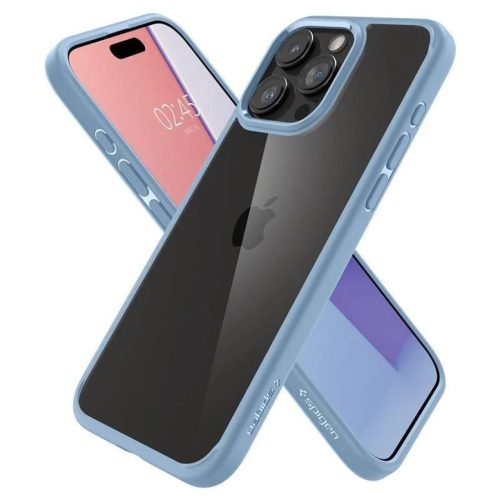 iPhone 15 Pro Max Sierra Blue Spigen Crystal Hybrid tok