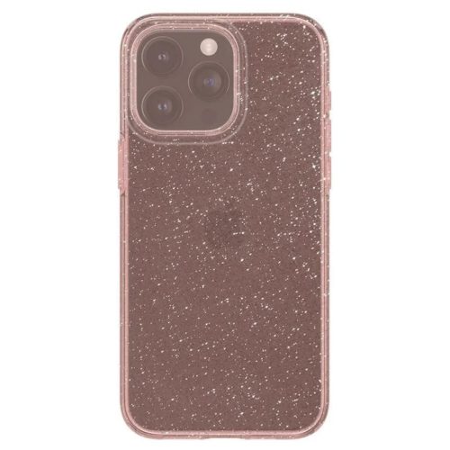 iPhone 15 Pro Max Spigen Liquid Crystal Glitter, rózsakvarc tok