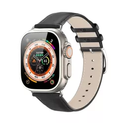   DUX DUCIS szíj YS valódi bőr Apple Watch 38 / 40 / 41 mm fekete