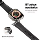 DUX DUCIS szíj YS valódi bőr Apple Watch 38 / 40 / 41 mm fekete