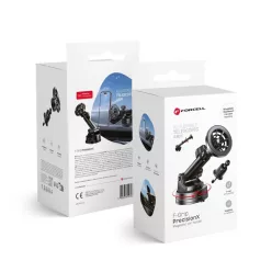   FORCELL F-Grip PrecisionX autós tartó szélvédőre/középkonzolra/légbefúvóra, kompatibilis MagSafe technológiával, fekete
