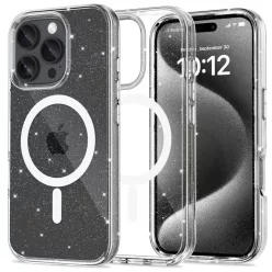   iPhone 16 Pro Tech-Protect Flexair Hybrid Magsafe Glitter tok