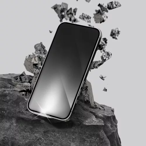 Forcell Ultra Clear üvegfólia - iPhone 15 Plus fekete