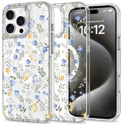   Tech-protect Magmood Magsafe Iphone 16 Pro Spring Flowers Tok