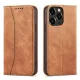 Magnet Fancy Case tok iPhone 13 Pro Max-hoz Pénztárca Kártyatartó Barna