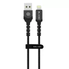 Blavec Cable Raptor fonott - USB - Lightning - 2A 3 méter (CRA-UL2BG30) fekete-szürke