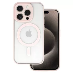   Akril Szín Magsafe Tok iPhone 16 Pro világos rózsaszín tok