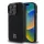 iPhone 16 Pro Fekete DKNY PU Bőr Stack Logo Magsafe tok