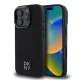 iPhone 16 Pro Fekete DKNY PU Bőr Stack Logo Magsafe tok