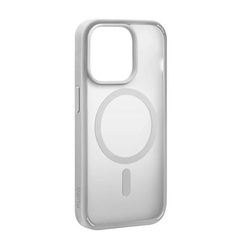 Puro tok TPU-ból integrált mágnesekkel és színátmenetes hatással 'GRADIENT' iPhone 15 Pro Max készülékhez, ezüst szín