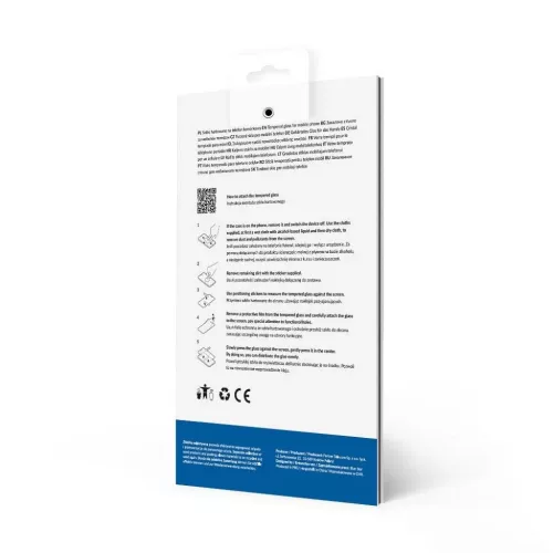 Tempered Glass Blue Star - SAMSUNG A55 5G Full Face (teljes ragasztóval és kerettel/kis méretű) - fekete üvegfólia