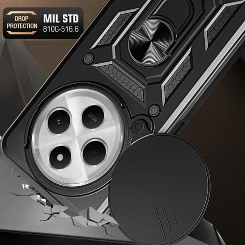 Xiaomi Redmi 14c Tech-protect Camshield Pro Fekete Tok