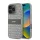 iPhone 16 Pro Bézs DKNY PU Bőr Utánzatmintás Tonális Csíkos Tok