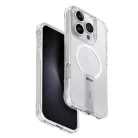 Uniq Eleva tok Vertica állvánnyal iPhone 16 Pro 6.3" átlátszó/lucent clear tok