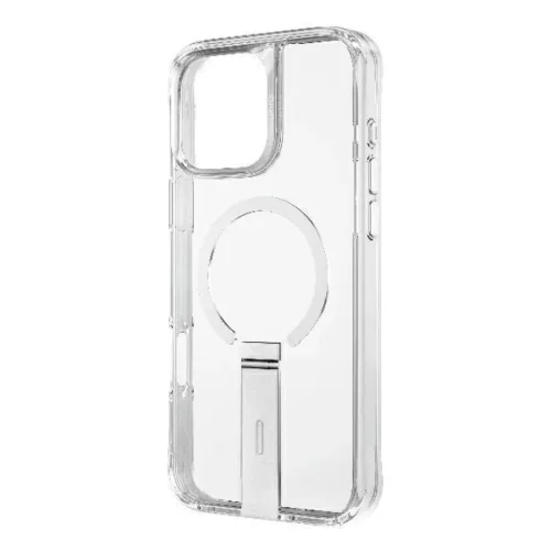 Uniq Eleva tok Vertica állvánnyal iPhone 16 Pro 6.3" átlátszó/lucent clear tok