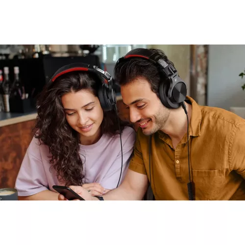 Oneodio Fusion A70 Vezeték nélküli fejhallgató (Fekete és Piros)