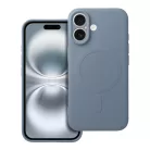 Szilikon Mag Cover tok kompatibilis MagSafe technológiával iPhone 16-hoz világoskék
