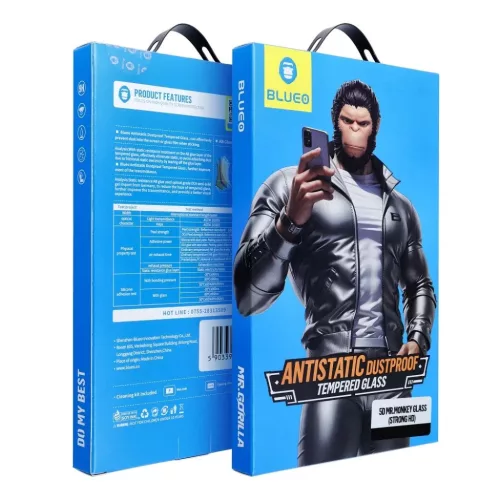 5D Mr. Monkey Glass - Samsung Galaxy S24 Plus fekete (Strong Lite) üvegfólia