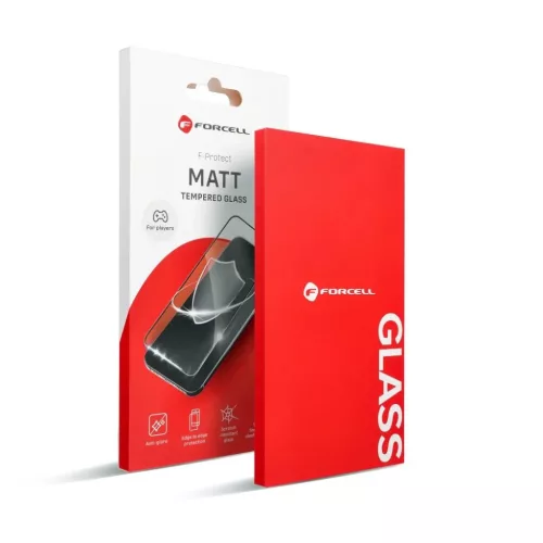 Forcell Matt üvegfólia - iPhone 15 Plus fekete üvegfólia