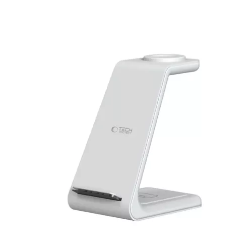 Tech-protect Qi15w-a36 3in1 Vezeték Nélküli Töltő állomás Iphone-hoz Fehér