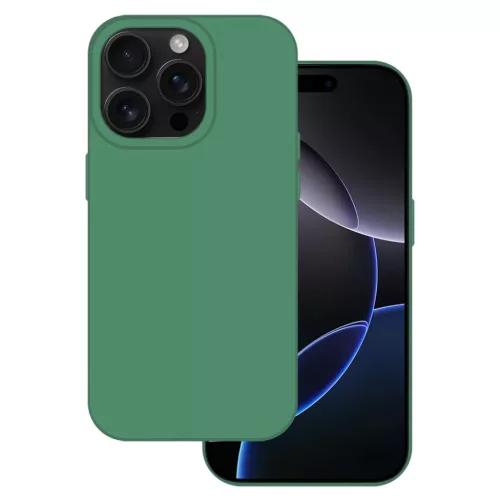 Tel Protect Szilikon Premium iPhone 16 Pro tok sötétzöld