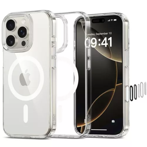 Tech-protect Flexair Hybrid Cc Magsafe Iphone 16 Pro átlátszó Tok