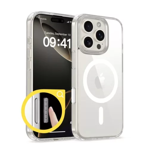 Tech-protect Flexair Hybrid Cc Magsafe Iphone 16 Pro átlátszó Tok