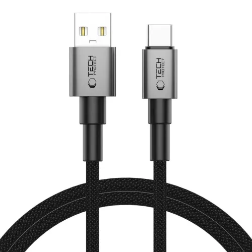Tech-protect Ultraboost Dna Type-c Kábel 15w/3a 100cm Vas Szürke