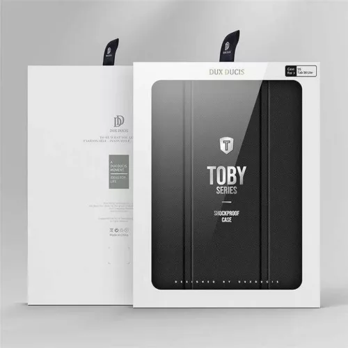 DUX DUCIS tok TOBY tolltartóval a SAMSUNG Tab S6 Lite-hoz (P610/P613/P615/P619) fekete
