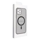 CLEAR MAG COVER tok kameravédelemmel MagSafe kompatibilis IPHONE 14 PRO-hoz fekete csillámos