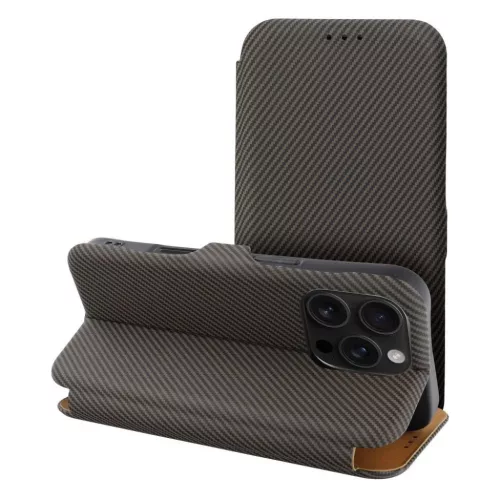 FOLIO oldalsó mágneses tok IPHONE 16 PRO barna