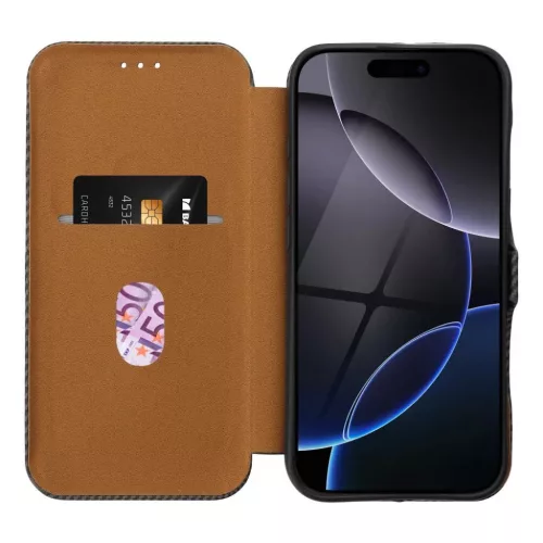 FOLIO oldalsó mágneses tok IPHONE 16 PRO barna