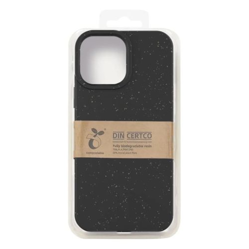 Eco Case tok iPhone 14 Plus-hoz, lebomló szilikon borítás, fekete tok