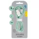 Blavec Cable Candy fonott - USB - Lightning - 2,4A 3 méter (CCA-UL24GN30) zöld Lightning USB kábel