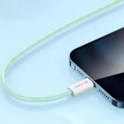 Blavec Cable Candy fonott - USB - Lightning - 2,4A 3 méter (CCA-UL24GN30) zöld Lightning USB kábel