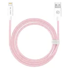 Blavec Cable Candy fonott - USB to Lightning - 2,4A 2 méter (CCA-UL24P20) rózsaszín,