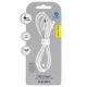 Blavec Kábel Candy fonott - USB-ről Type C-re - PD 60W 3A 2 méter (CCA-UC3W20) fehér